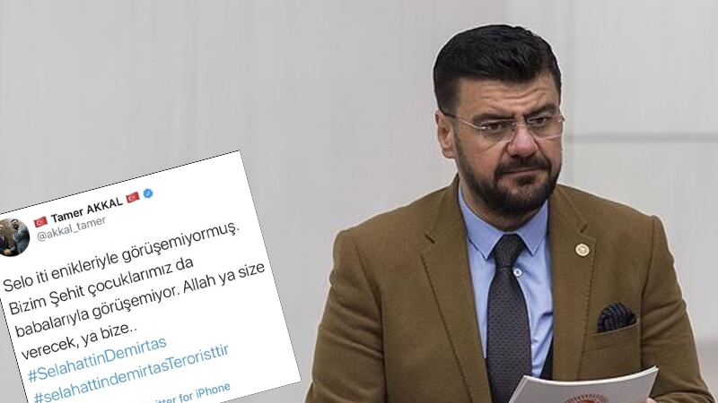 Hesabından Selahattin Demirtaş&#39;a hakaret tweet&#39;i atılan AKP&#39;li Tamer Akkal  hakkında suç duyurusu