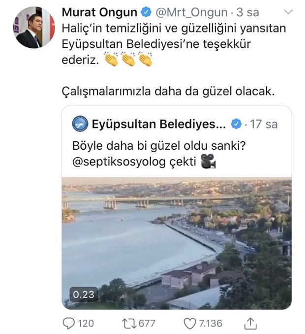 İBB teşekkür etti, AKP’li Eyüpsultan Belediyesi paylaşımını sildi - Resim : 1