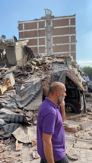 İzmir depreminden ilk görüntüler