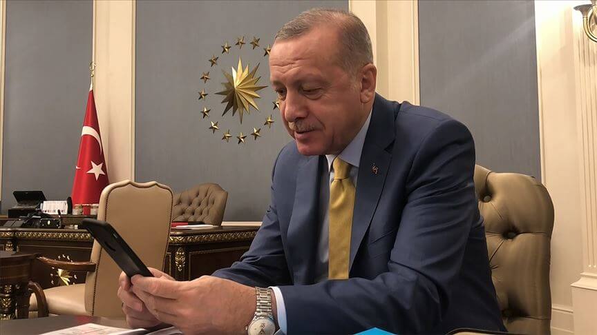 Erdoğan Telegram'da ilk mesajını attı