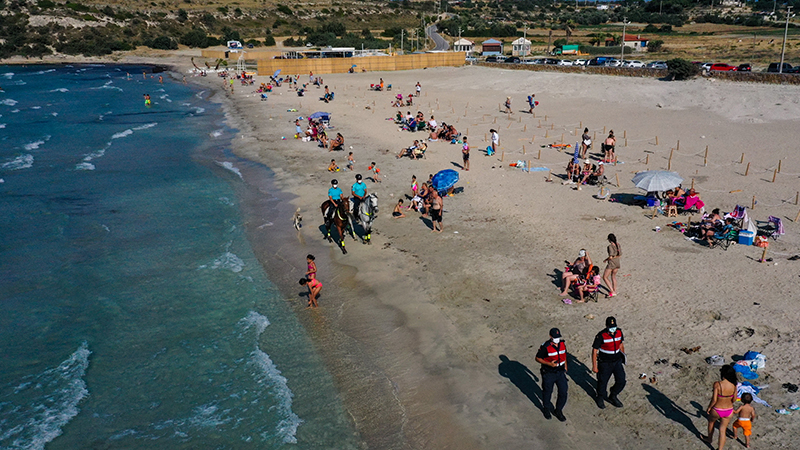 İzmir sahillerinde atlı jandarma dönemi
