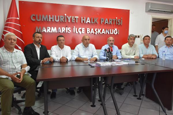 CHP heyeti 5 gündür yanan Marmaris'te: Ülkemiz yangınlara teslim edildi, iktidarın yangınla ilgili bir stratejisi yok