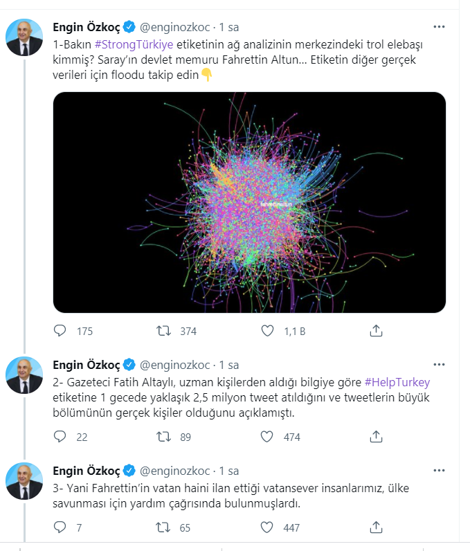 CHP'li Özkoç: 'Strong Türkiye' etiketinin merkezindeki trol elebaşı, Fahrettin Altun