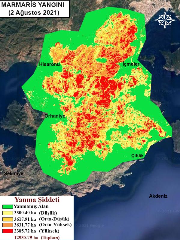 Gebze Teknik Üniversitesi, orman yangınlarının tesirli olduğu alanları haritalandırdı