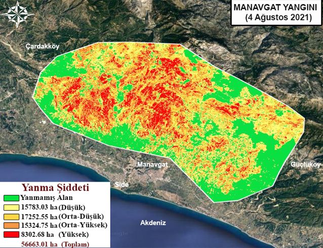 Gebze Teknik Üniversitesi, orman yangınlarının tesirli olduğu alanları haritalandırdı