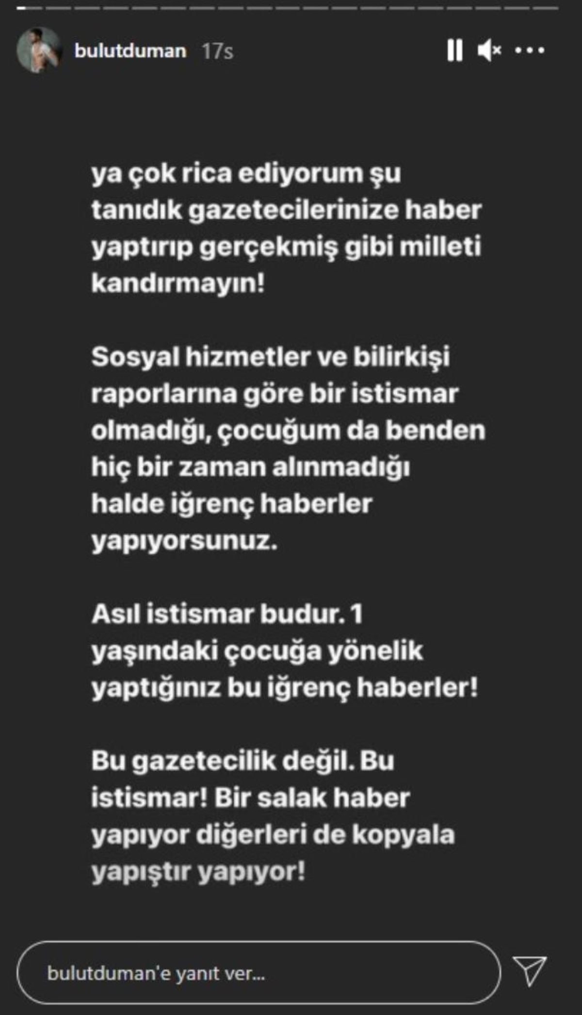 "Çocuğun cinsel istismarına azmettirme" hatasından hakkında dava açılan müzikçi Bulut Duman'dan birinci açıklama