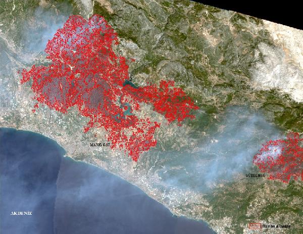 İTÜ, orman yangınlarının bıraktığı hasarı uydudan tespit etti