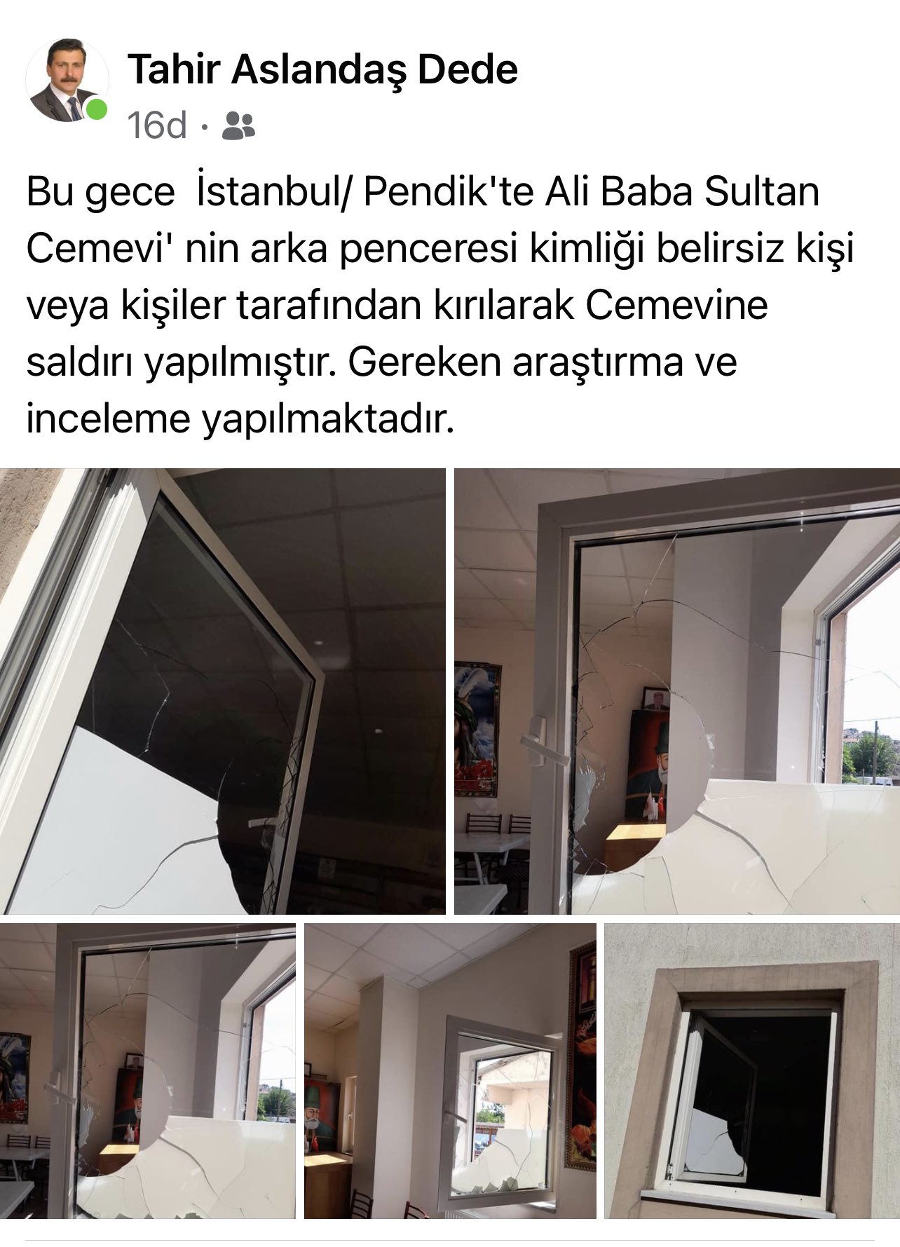 İstanbul'da Ali Baba Sultan Cemevi'ne atak