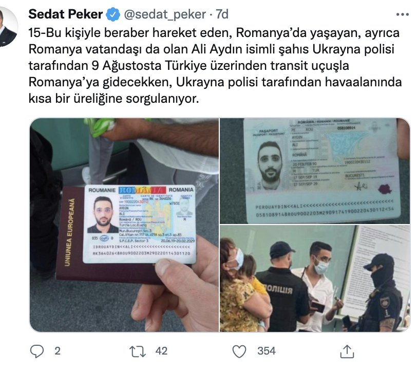Sedat Peker: Cevheri İnanç, AKP'li Aslan tarafından yürütülen FETÖ ile Ak Parti ortasındaki mahrem görüşmelerle ilgili bir görüntü yapabilirse bizleri de aydınlatmış olur