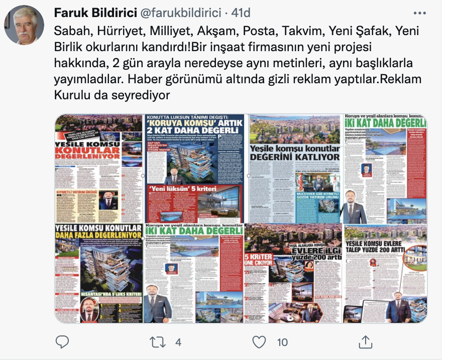 Medya Ombudsmanı Bildirici: Sabah, Hürriyet, Milliyet, Akşam, Posta, Takvim, Yeni Şafak, Yeni Birlik okurlarını kandırdı!