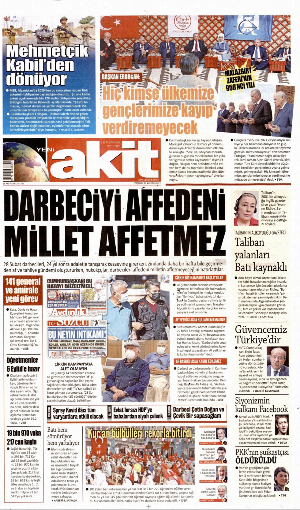 Yeni Akit'ten Erdoğan'a bildiri: Darbeciyi affedeni millet affetmez