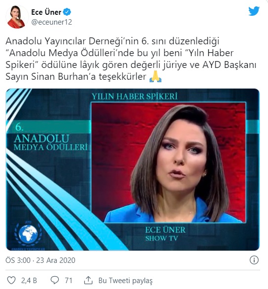 Erdoğan’ın dağıttığı "medya ödülleri"nde dikkati çeken değişiklik