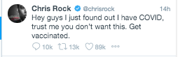 Komedyen Chris Rock, Koronavirüs'e yakalandı