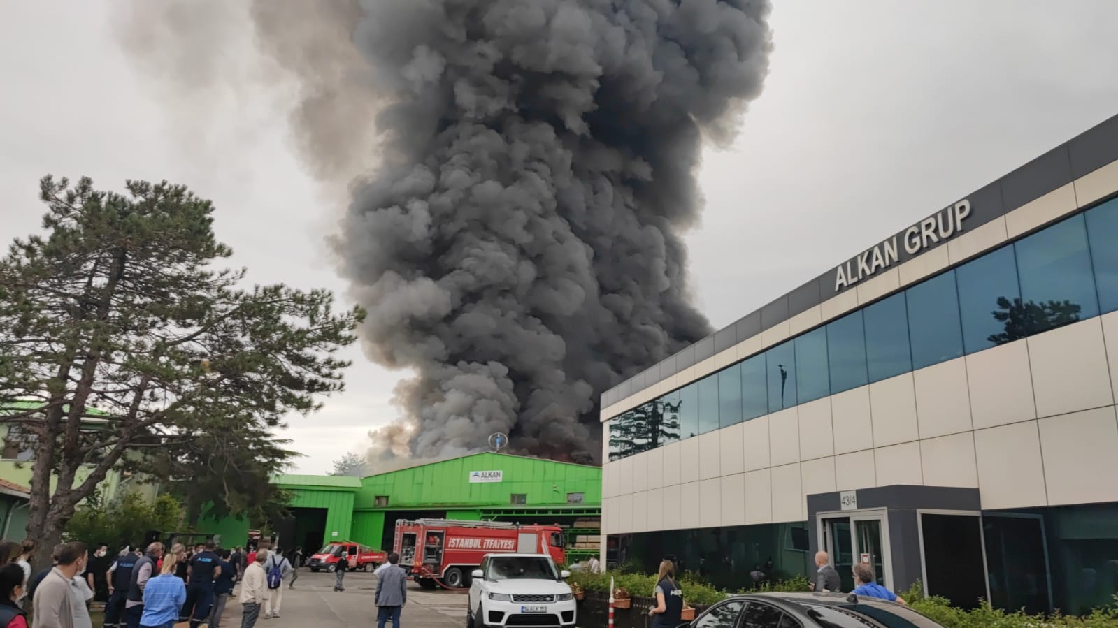 İstanbul'un Şile ilçesinde fabrika yangını