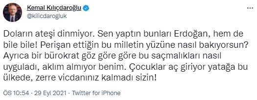 Kılıçdaroğlu'ndan Erdoğan'a: Doların ateşi dinmiyor; perişan ettiğin bu milletin yüzüne nasıl bakıyorsun?