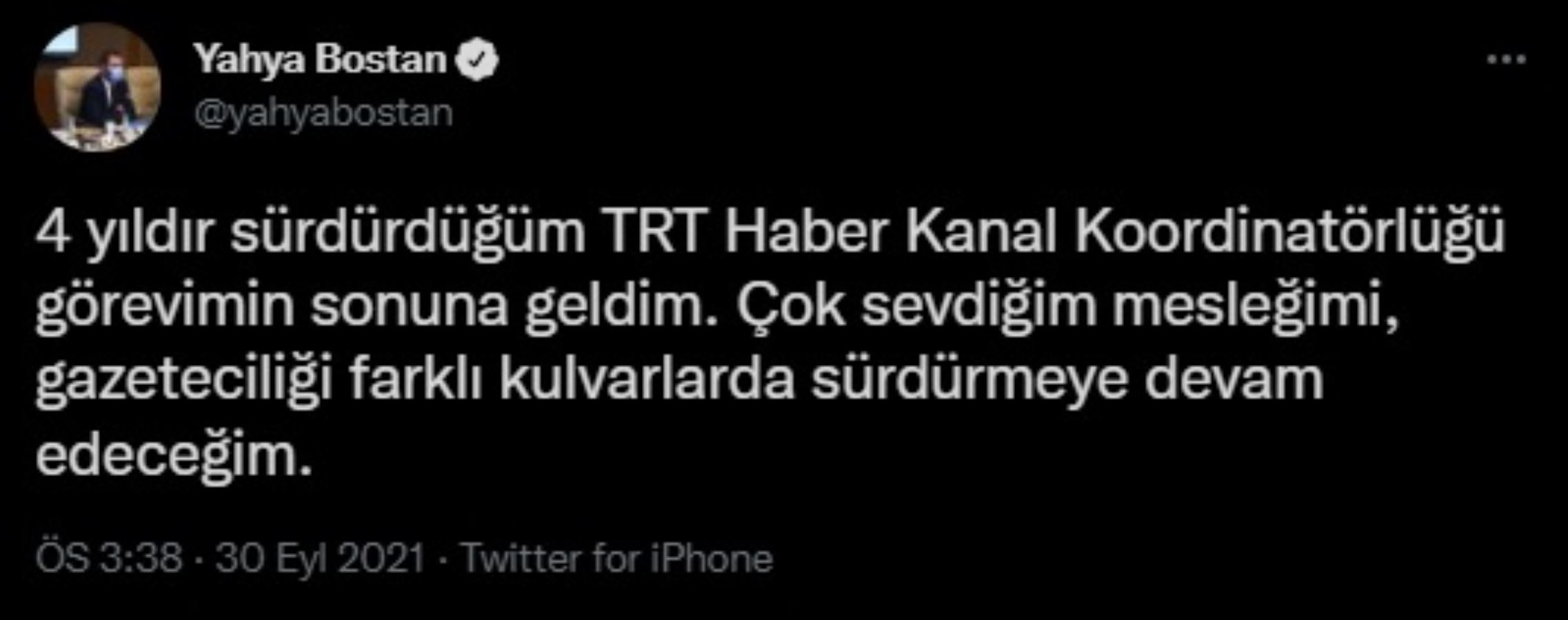 TRT'de üst seviye ayrılık: Gazeteciliği farklı kulvarlarda sürdürmeye devam edeceğim