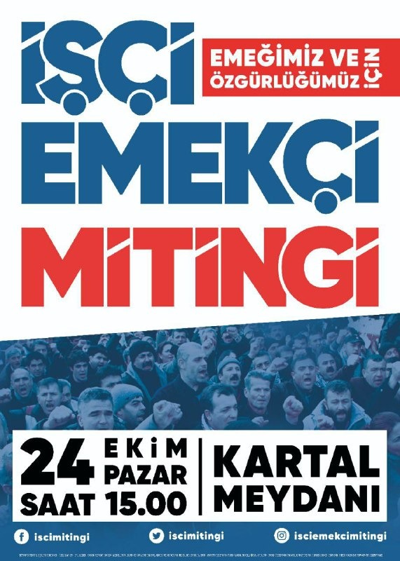 Personeller, 24 Ekim’de Emekçi İşçi Mitingi’nde buluşacak