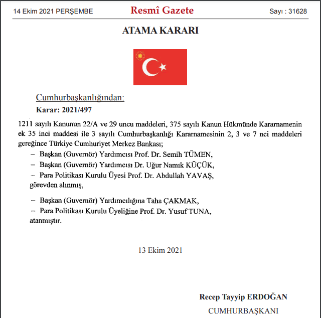 Merkez Bankası idaresinde operasyon; iki lider yardımcısı ve bir PPK üyesi misyondan alındı!