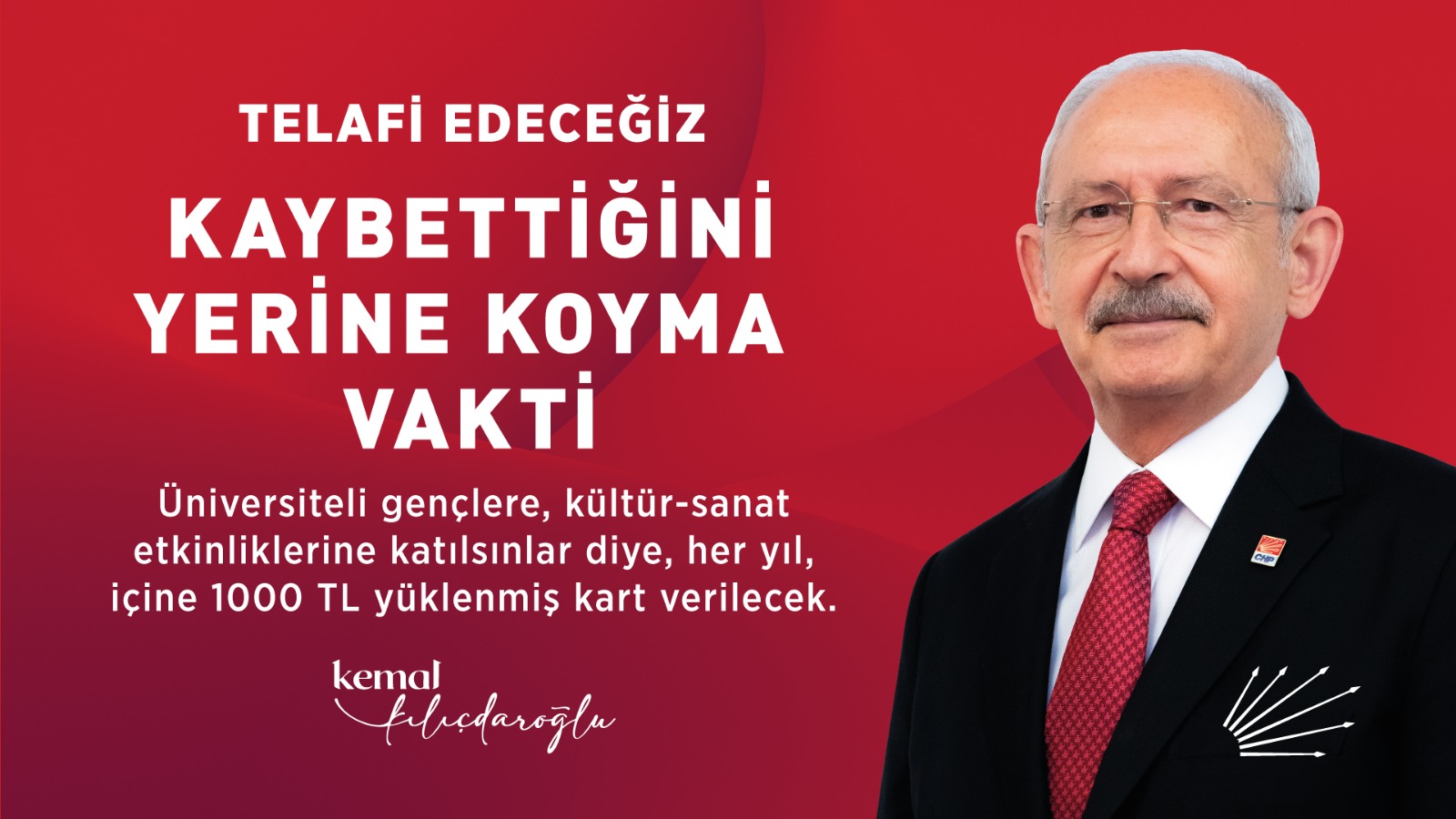 Kılıçdaroğlu’nun gençliğe vaatleri billboardlara taşındı: Kaybettiğini yerine koyma vakti