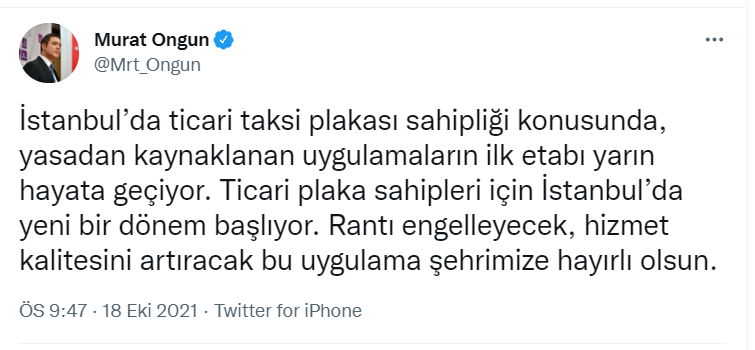 İBB Sözcüsü: Birinci etap yarın; ticari plaka sahipleri için İstanbul’da yeni bir devir başlıyor