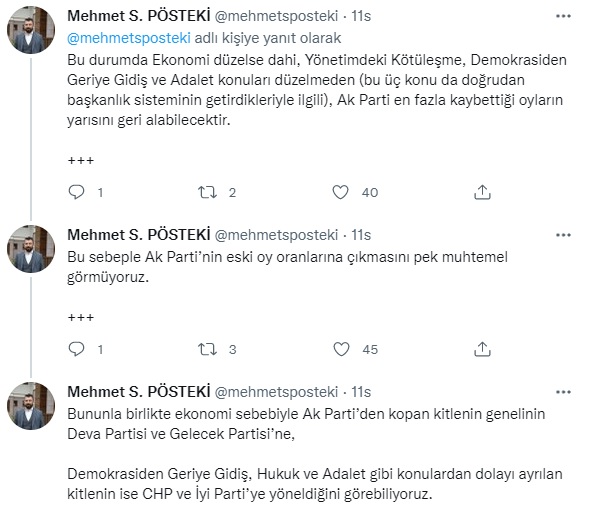 ORC Araştırma Genel Müdürü Pösteki: AK Parti’nin oy kaybı 10 puanın üzerinde