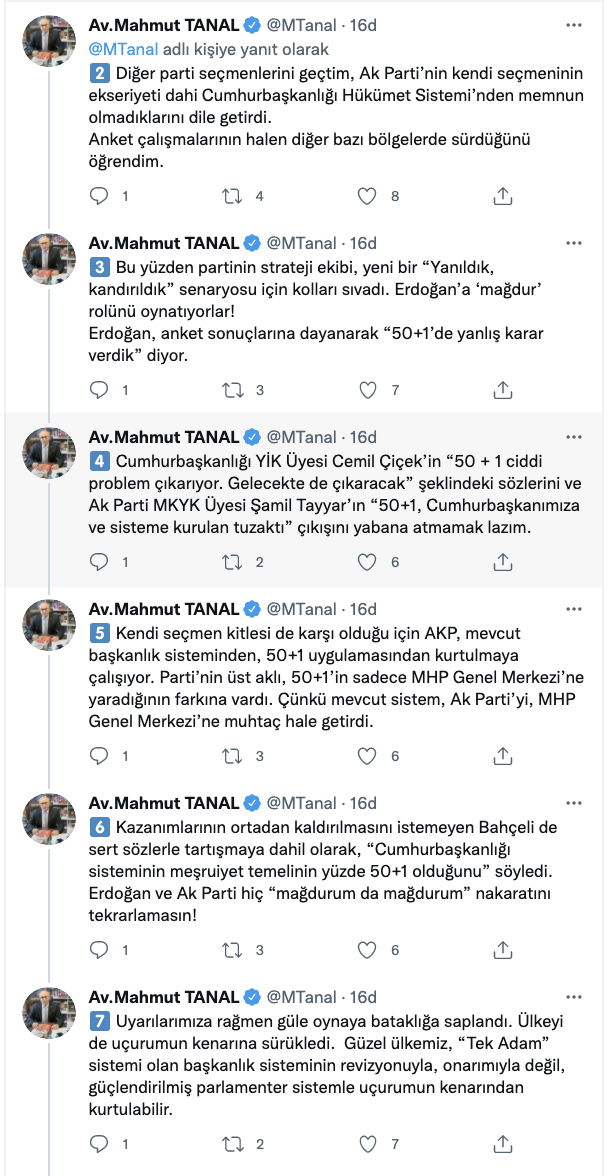 CHP'li Tanal: AKP, Cumhurbaşkanlığı sistemine ait anket yaptırdı, Karadeniz'den gelen sonuçlar partiyi ve Saray’ı şoka uğrattı