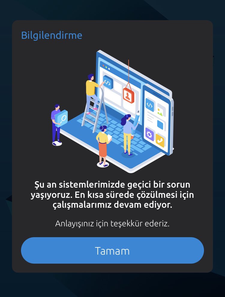 Yapı Kredi'nin bankacılık uygulamasına erişimde eza yaşanıyor