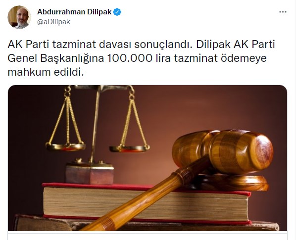 Abdurrahman Dilipak, 'AKP'nin papatyaları' yazısı nedeniyle AK Parti'ye 100 bin TL tazminat ödeyecek