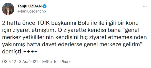 Bolu Belediye Lideri Tanju Özcan, TÜİK Lideri ile 2 hafta evvel ne konuştuklarını anlattı, Kılıçdaroğlu’nun içeri alınmamasını eleştirdi