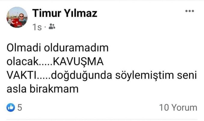 Oğlunun intiharının akabinde 'kavuşma vakti' paylaşımı yapan babaya ulaşılamıyor