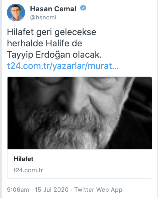 Hasan Cemal'in iki Twitter paylaşımına "Cumhurbaşkanı'na zincirleme hakaret" davası açıldı!