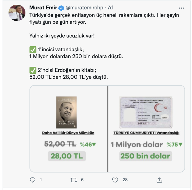 CHP’li Buyruk: Yalnız iki şeyde ucuzluk var, biri vatandaşlık, başkası Erdoğan'ın kitabı