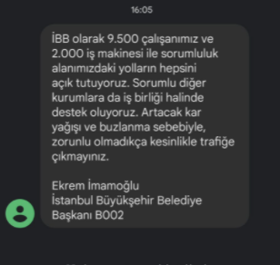 İstanbul için ikaz üstüne ihtar: Kar yağışı artacak; mecburî olmadıkça trafiğe çıkmayın