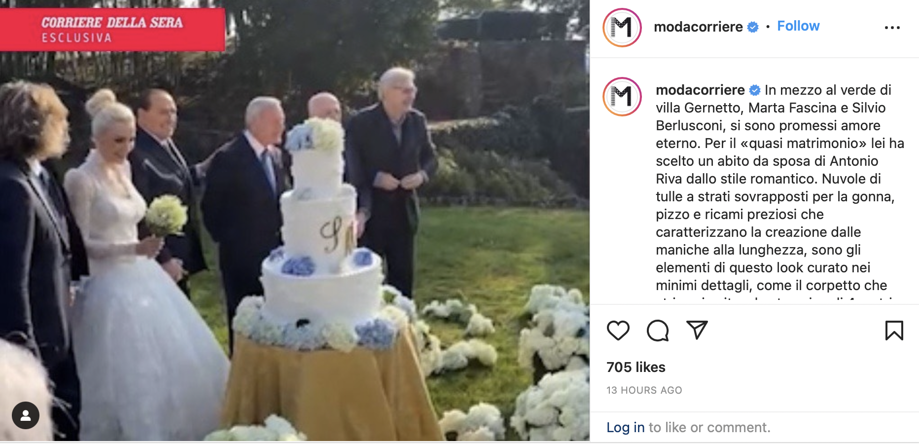 Berlusconi, kendisinden 53 yaş küçük sevgilisiyle 'sembolik düğün' yaptı