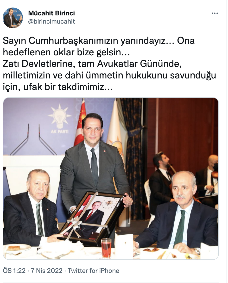 AKP’li Mücahit Birinci Erdoğan'a Erdoğan Fotoğrafı Hediye Etti - Resim: 1