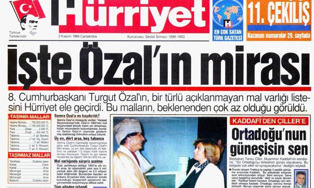 Ertuğrul Özkök: Turgut Özal öldüğünde bankada kaç parası vardı?
