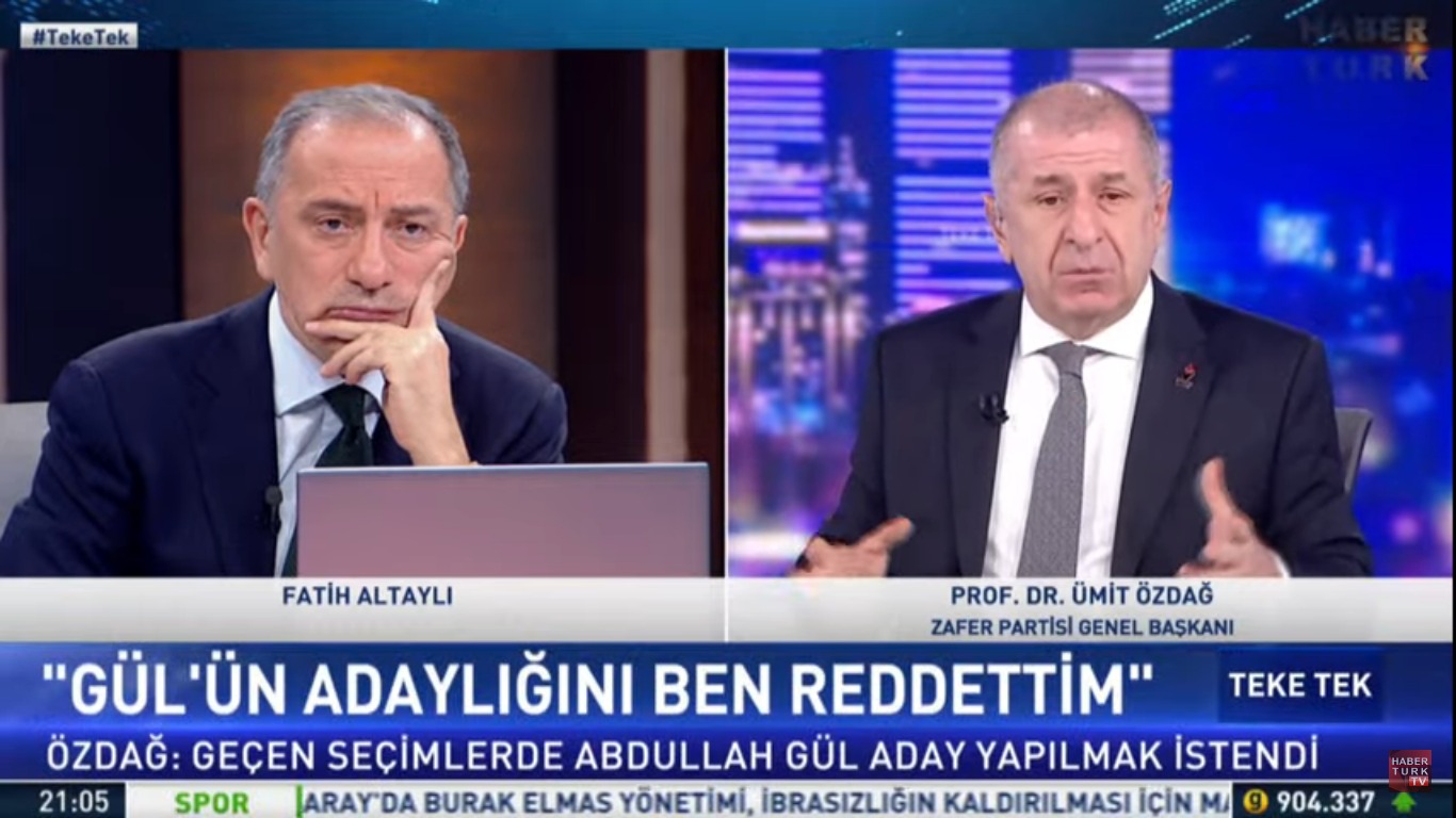 Ümit Özdağ: Saadet Partisi 2018'de Abdullah Gül'ü aday göstermek istedi, CHP onayladı