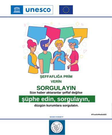 “Son yıllarda genelde tüm dünyada, özelde de ülkemizde, bir medya kirliliği yaşanıyor. Bu kirlilik, kutuplaştırmayı da artırıyor. Türkiye Basın Konseyi olarak, medya etiğinin bir numaralı savunucusuyuz ve ancak medya etiği ve kaliteli habercilik sayesinde dezenformasyonun önü alınabilir. Bu amaçla projenin paydaşı olduk. Kendi sosyal medya hesaplarımızda medya etiğini öne çıkaran sloganları hazırlayıp paylaşıyoruz. Kullanıcılara yol gösterici, eğitici olmak ,yasaklamalardan daha yapıcıdır." 