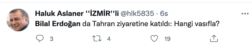 Bilal Erdoğan’ın Tahran heyetinde yer almasına tepki: “Hangi vasıfla, kabile devleti miyiz?"