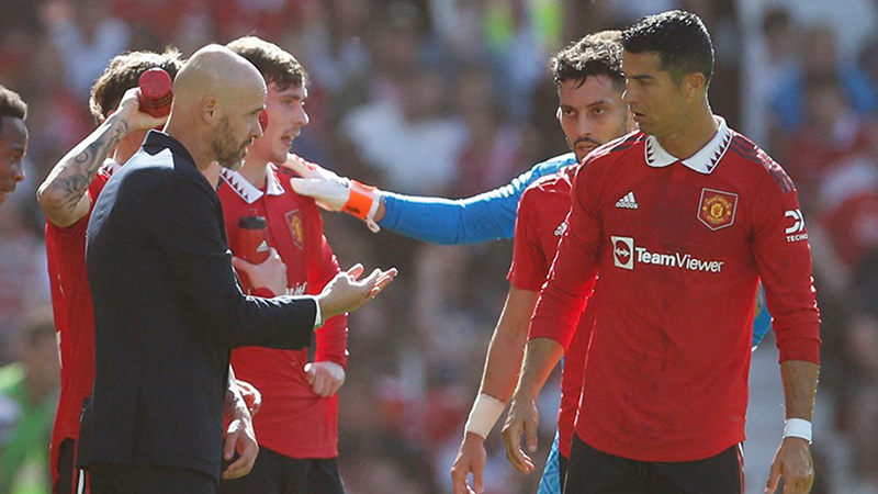 Erik ten Hag'dan Ronaldo'ya eleştiri: Bu davranışı kesinlikle kabul etmiyorum