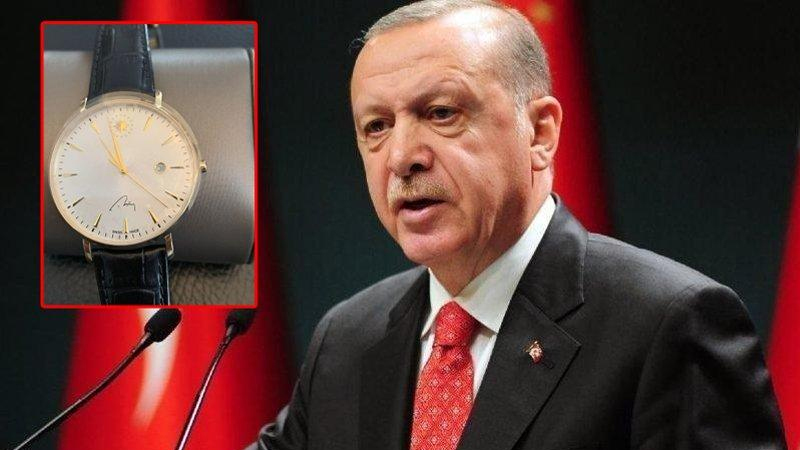Erdoğan'dan parti yöneticilerine kuruluş yıl dönümü hediyesi; Cumhurbaşkanı forslu İsviçre saati