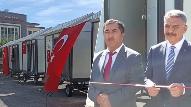Tunceli'de 5 adet portatif tuvalet için resmi açılış töreni düzenlendi