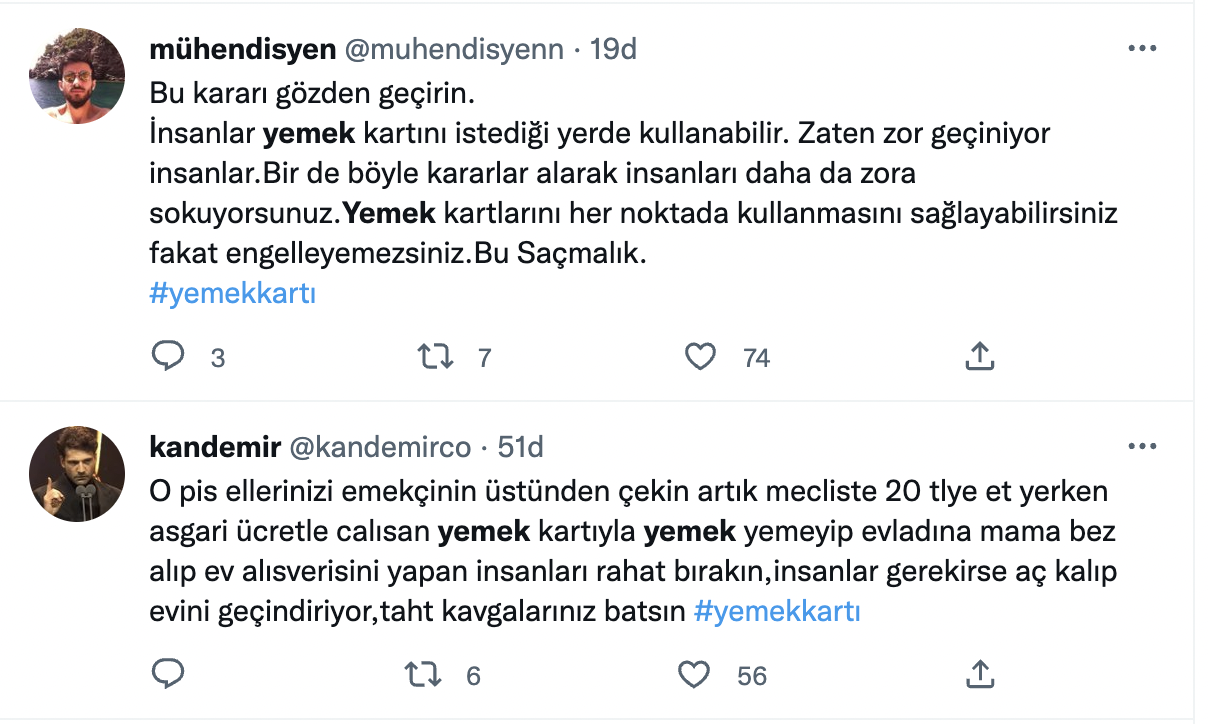 Yemek kartlarının market alışverişinde kullanılmaması kararına sosyal medyada tepki yağdı: “Siz bu millete düşman mısınız?”