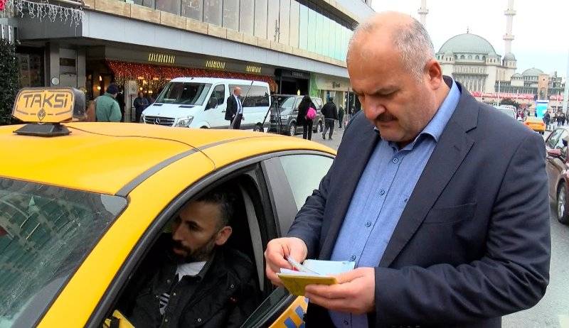 Taksiciler Odası Başkanı Aksu, denetim yaptı: Hiç sormadan yolcularını aldılar