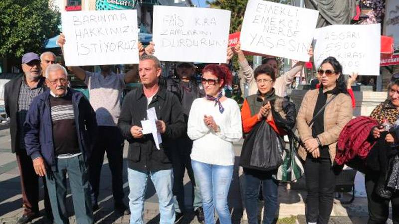 Antalya'da 'yüksek kira' protestosu: 