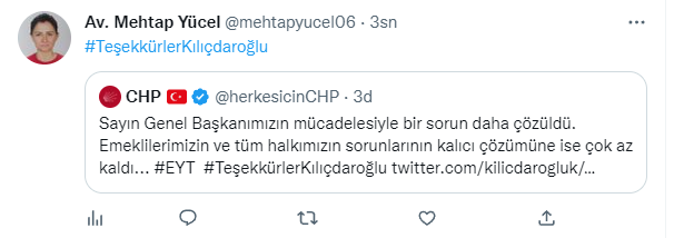 Erdoğan EYT'de düzenlemesini duyurdu, Twitter'da akım başladı: Teşekkürler Kılıçdaroğlu!
