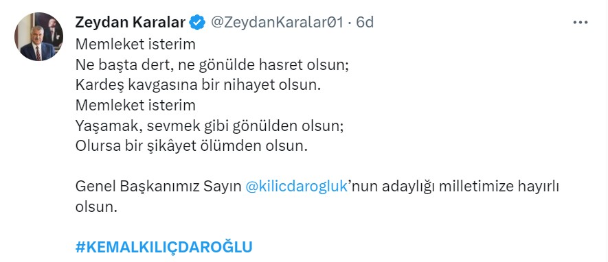 SİYASİLERDEN KILIÇDAROĞLU'NA TEBRİK MESAJLARI