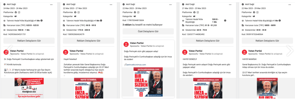 TBMM’de grubu bulunan partiler tarafından aday gösterilmeyen cumhurbaşkanı adayları, resmen aday olabilmek için 100 bin imza toplaması gerekiyordu.