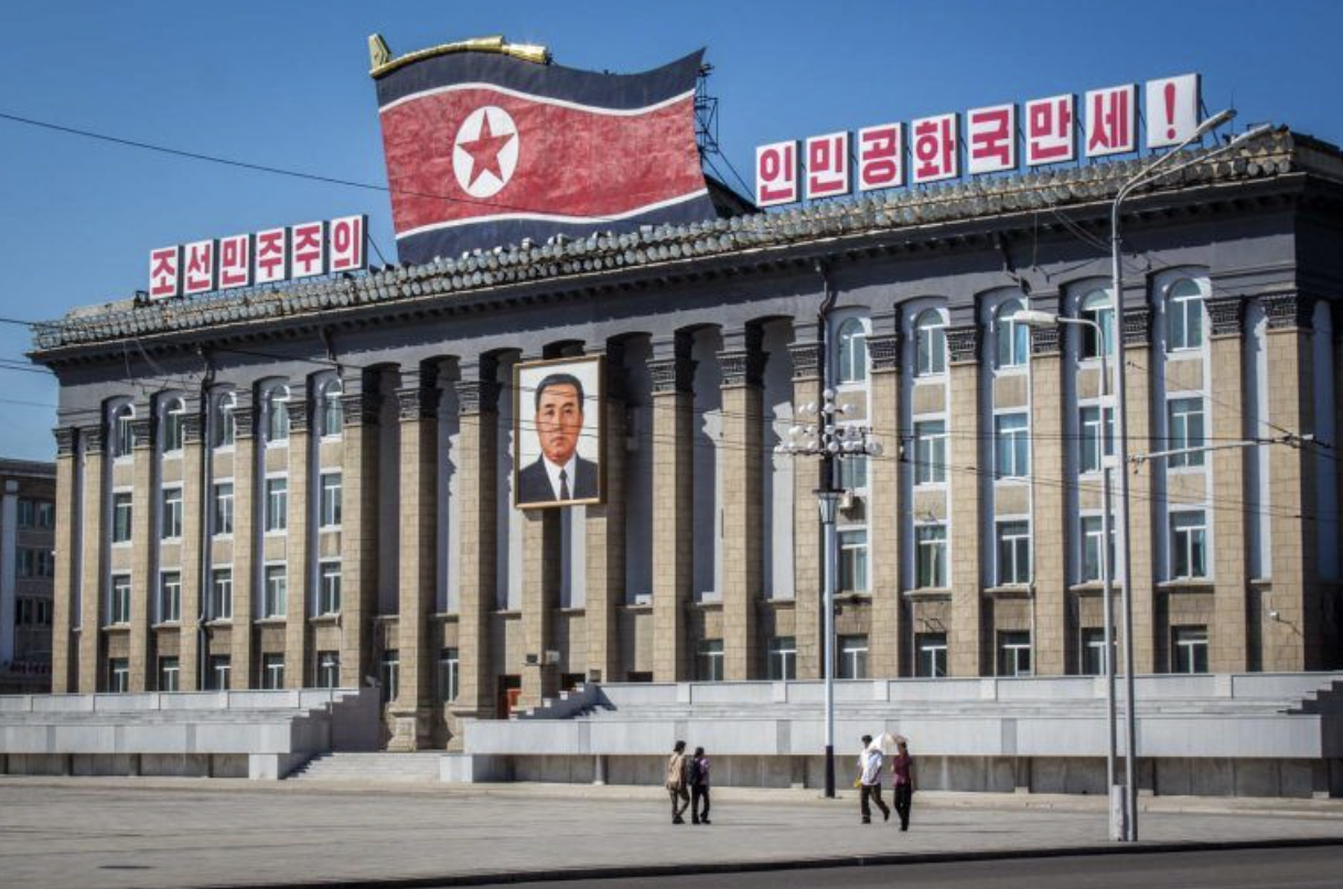 Kuzey Kore'nin başkentinde çıkan yangın, uydu görüntülerine yansıdı