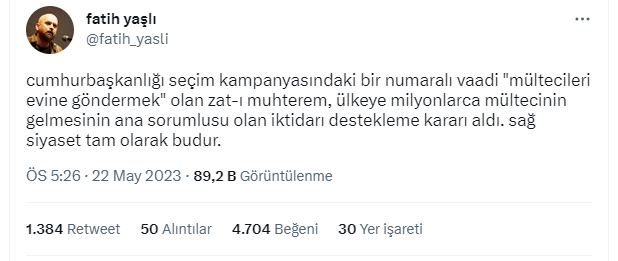 Sinan Oğan'ın Erdoğan'a desteğine tepki yağdı: "Bundan böyle ağzıyla kuş tutsa güvenilir siyasetçi olabilmesi imkansız"